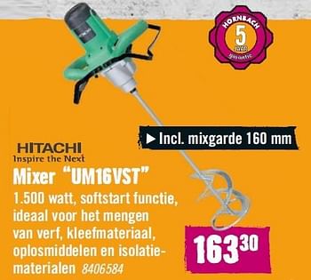 Aanbiedingen Mixer um16vst - Hitachi - Geldig van 02/11/2015 tot 29/11/2015 bij Hornbach