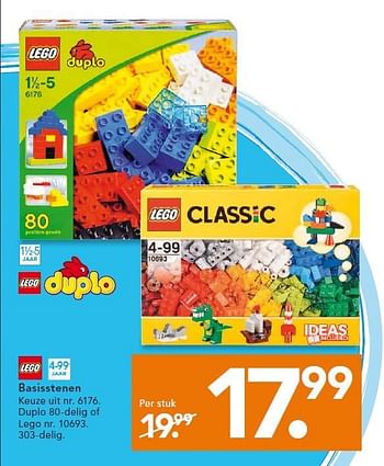 Aanbiedingen Basisstenen - Lego - Geldig van 26/10/2015 tot 06/12/2015 bij Blokker