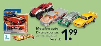 Aanbiedingen Metalen auto - Hot Wheels - Geldig van 26/10/2015 tot 06/12/2015 bij Blokker