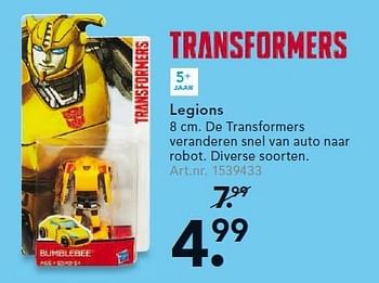 Aanbiedingen Legions de transformers veranderen snel van auto naar robot - Transformers - Geldig van 26/10/2015 tot 06/12/2015 bij Blokker
