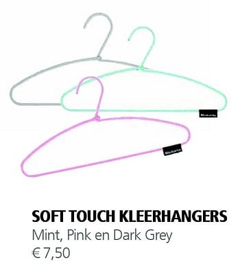 Aanbiedingen Soft touch kleerhangers - Brabantia - Geldig van 07/12/2015 tot 31/12/2015 bij Multi Bazar