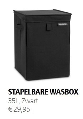 Aanbiedingen Stapelbare wasbox - Brabantia - Geldig van 07/12/2015 tot 31/12/2015 bij Multi Bazar