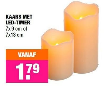 Aanbiedingen Kaars met led-timer - Huismerk - Big Bazar - Geldig van 16/11/2015 tot 29/11/2015 bij Big Bazar