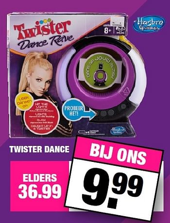 Aanbiedingen Twister dance - Hasbro - Geldig van 16/11/2015 tot 29/11/2015 bij Big Bazar