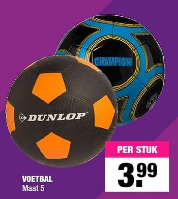 Aanbiedingen Voetbal - Dunlop - Geldig van 16/11/2015 tot 29/11/2015 bij Big Bazar