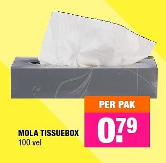 Aanbiedingen Mola tissuebox - Mola - Geldig van 16/11/2015 tot 29/11/2015 bij Big Bazar