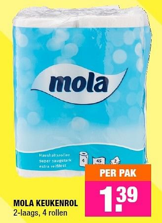 Aanbiedingen Mola keukenrol - Mola - Geldig van 16/11/2015 tot 29/11/2015 bij Big Bazar