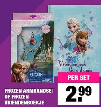 Aanbiedingen Frozen armbandset of frozen vriendenboekje - Disney  Frozen - Geldig van 16/11/2015 tot 29/11/2015 bij Big Bazar