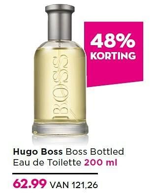 Aanbiedingen Hugo boss boss bottled eau de toilette - Hugo Boss - Geldig van 16/11/2015 tot 06/12/2015 bij Ici Paris XL