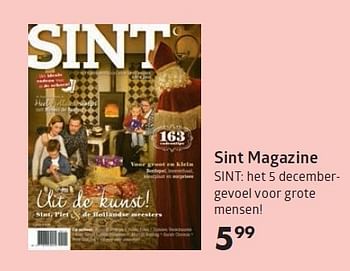 Aanbiedingen Sint magazine sint: het 5 decembergevoel voor grote mensen! - Huismerk-Bruna - Geldig van 16/11/2015 tot 06/12/2015 bij Bruna