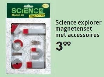 Aanbiedingen Science explorer magnetenset met accessoires - Huismerk-Bruna - Geldig van 16/11/2015 tot 06/12/2015 bij Bruna