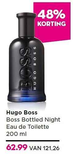 Aanbiedingen Hugo boss boss bottled night eau de toilette - Hugo Boss - Geldig van 16/11/2015 tot 06/12/2015 bij Ici Paris XL
