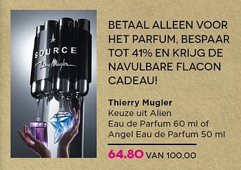 Aanbiedingen Thierry mugler keuze uit alien eau de parfum - Thierry Mugler - Geldig van 16/11/2015 tot 06/12/2015 bij Ici Paris XL