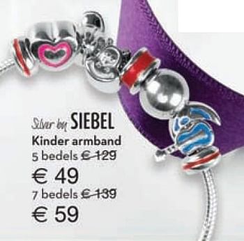Aanbiedingen Kinder armband - Huismerk - Siebel Juweliers - Geldig van 22/11/2015 tot 31/12/2015 bij Siebel Juweliers