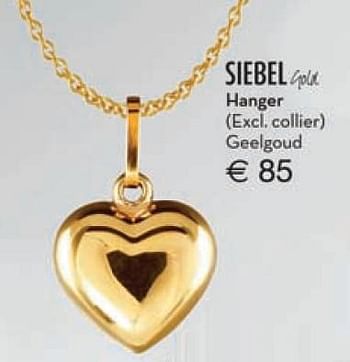 Aanbiedingen Hanger - Huismerk - Siebel Juweliers - Geldig van 22/11/2015 tot 31/12/2015 bij Siebel Juweliers