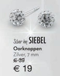Aanbiedingen Oorknoppen - Huismerk - Siebel Juweliers - Geldig van 22/11/2015 tot 31/12/2015 bij Siebel Juweliers