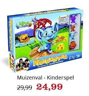 Aanbiedingen Muizenval - kinderspel - Hasbro - Geldig van 20/11/2015 tot 06/12/2015 bij Bol