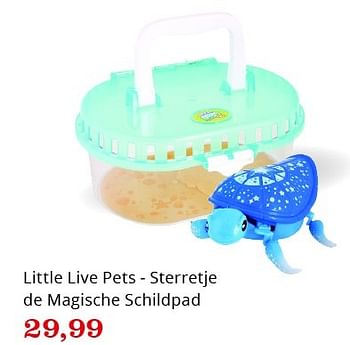 Aanbiedingen Little live pets - sterretje de magische schildpad - Little Live Pets - Geldig van 20/11/2015 tot 06/12/2015 bij Bol