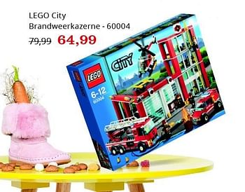 Aanbiedingen Lego city brandweerkazerne - 60004 - Lego - Geldig van 20/11/2015 tot 06/12/2015 bij Bol