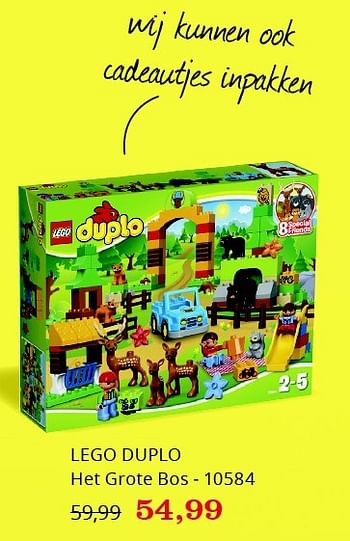 Aanbiedingen Lego duplo het grote bos - 10584 - Lego - Geldig van 20/11/2015 tot 06/12/2015 bij Bol