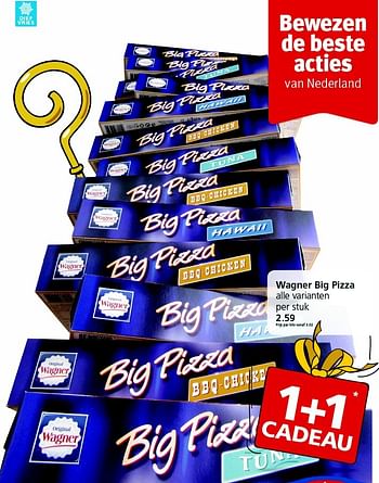 Aanbiedingen Wagner big pizza - Original Wagner - Geldig van 23/11/2015 tot 29/11/2015 bij Jan Linders