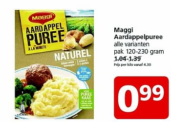 Aanbiedingen Maggi aardappelpuree - MAGGI - Geldig van 23/11/2015 tot 29/11/2015 bij Jan Linders