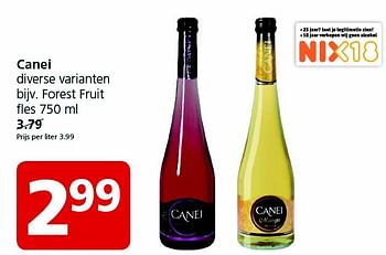 Aanbiedingen Canei diverse forest fruit - Canei - Geldig van 23/11/2015 tot 29/11/2015 bij Jan Linders