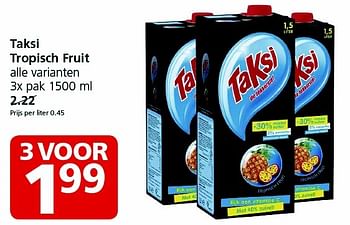 Aanbiedingen Taksi tropisch fruit - Taksi - Geldig van 23/11/2015 tot 29/11/2015 bij Jan Linders