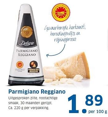Aanbiedingen Parmigiano reggiano - Deluxe - Geldig van 23/11/2015 tot 29/11/2015 bij Lidl