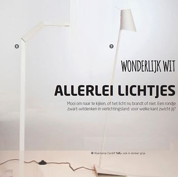 Aanbiedingen Vloerlamp cardiff - Geldig van 03/11/2015 tot 31/05/2016 bij Morres Wonen