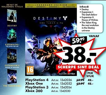 Aanbiedingen Destiny - Activision - Geldig van 21/11/2015 tot 06/12/2015 bij Bart Smit