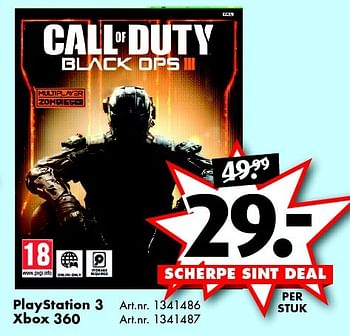 Aanbiedingen Call of duty black ops - Activision - Geldig van 21/11/2015 tot 06/12/2015 bij Bart Smit