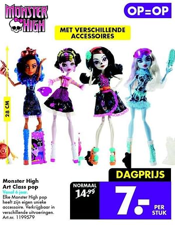 Aanbiedingen Monster high art class pop - Monster High - Geldig van 21/11/2015 tot 06/12/2015 bij Bart Smit