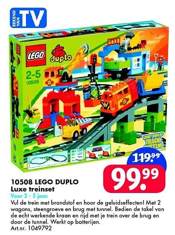 Aanbiedingen 10508 lego duplo luxe treinset - Lego - Geldig van 21/11/2015 tot 06/12/2015 bij Bart Smit