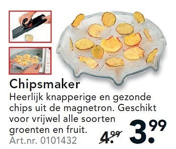 Aanbiedingen Chipsmaker heerlijk knapperige en gezonde - Huismerk - Blokker - Geldig van 23/11/2015 tot 06/12/2015 bij Blokker