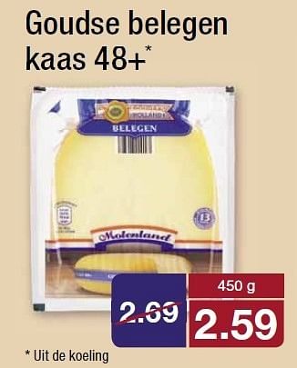 Aanbiedingen Goudse belegen kaas 48+ - MOLENLAND - Geldig van 25/11/2015 tot 01/12/2015 bij Aldi