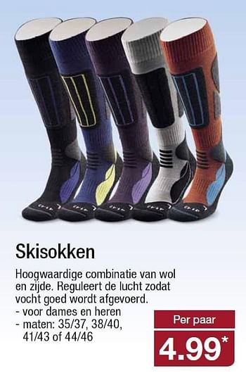 Aanbiedingen Skisokken hoogwaardige combinatie van wol en zijde - Huismerk - Aldi - Geldig van 25/11/2015 tot 01/12/2015 bij Aldi
