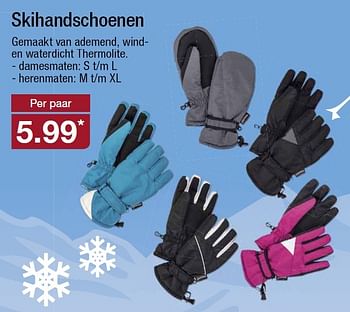 Aanbiedingen Skihandschoenen gemaakt van ademend - Huismerk - Aldi - Geldig van 25/11/2015 tot 01/12/2015 bij Aldi