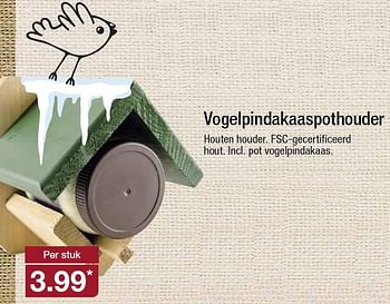Aanbiedingen Vogelpindakaaspothouder - Huismerk - Aldi - Geldig van 25/11/2015 tot 01/12/2015 bij Aldi