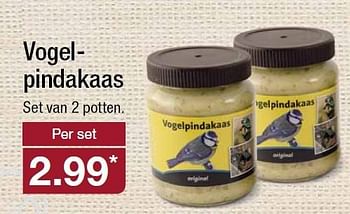 Aanbiedingen Vogelpindakaas - Huismerk - Aldi - Geldig van 25/11/2015 tot 01/12/2015 bij Aldi