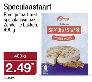 Aanbiedingen Speculaastaart romige taart met speculaassmaak - ALBONA - Geldig van 25/11/2015 tot 01/12/2015 bij Aldi