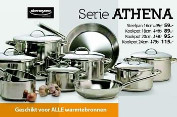 Aanbiedingen Serie athena steelpan - Demeyere - Geldig van 26/11/2015 tot 20/12/2015 bij Multi Bazar