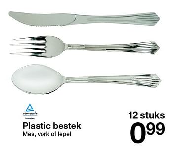 Aanbiedingen Plastic bestek - Huismerk - Zeeman  - Geldig van 28/11/2015 tot 05/12/2015 bij Zeeman