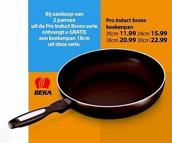 Aanbiedingen Pro induct brons koekenpan - Beka - Geldig van 26/11/2015 tot 20/12/2015 bij Multi Bazar