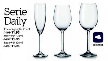 Aanbiedingen Serie daily champagneglas - Leonardo - Geldig van 26/11/2015 tot 20/12/2015 bij Multi Bazar