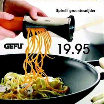 Aanbiedingen Spirelli groentesnijder - Gefu - Geldig van 26/11/2015 tot 20/12/2015 bij Multi Bazar