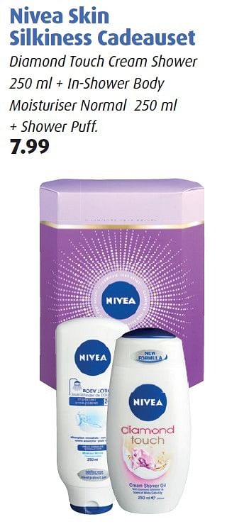 Aanbiedingen Nivea skin silkiness cadeauset - Nivea - Geldig van 23/11/2015 tot 06/12/2015 bij Uw eigen drogist