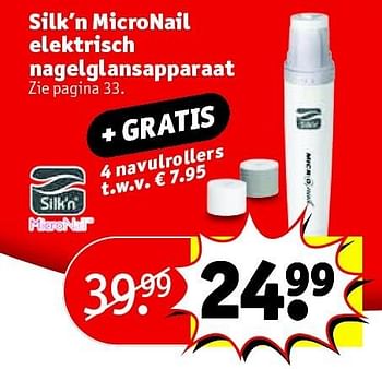 Aanbiedingen Silk`n micronail elektrisch nagelglansapparaat - Silk'n - Geldig van 24/11/2015 tot 06/12/2015 bij Kruidvat