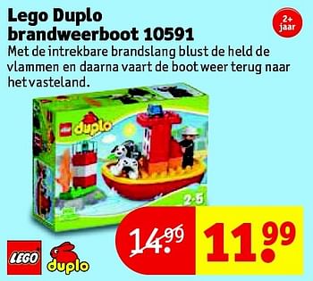 Aanbiedingen Lego duplo brandweerboot 10591 - Lego - Geldig van 24/11/2015 tot 06/12/2015 bij Kruidvat