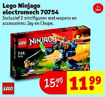 Aanbiedingen Lego ninjago electromech 70754 - Lego - Geldig van 24/11/2015 tot 06/12/2015 bij Kruidvat